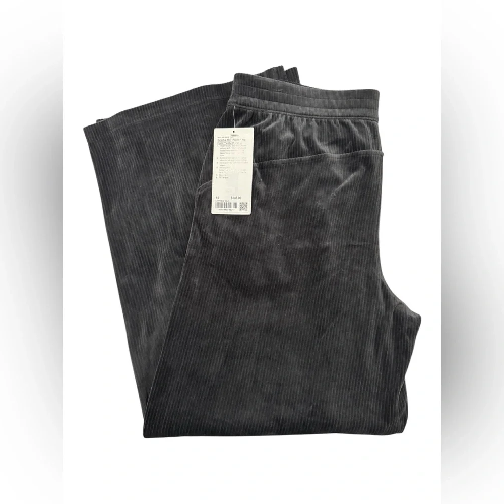 Lululemon Scuba Mid-Rise Wide-Leg Pant *Velvet Cord in Black - Picture 6 of 9